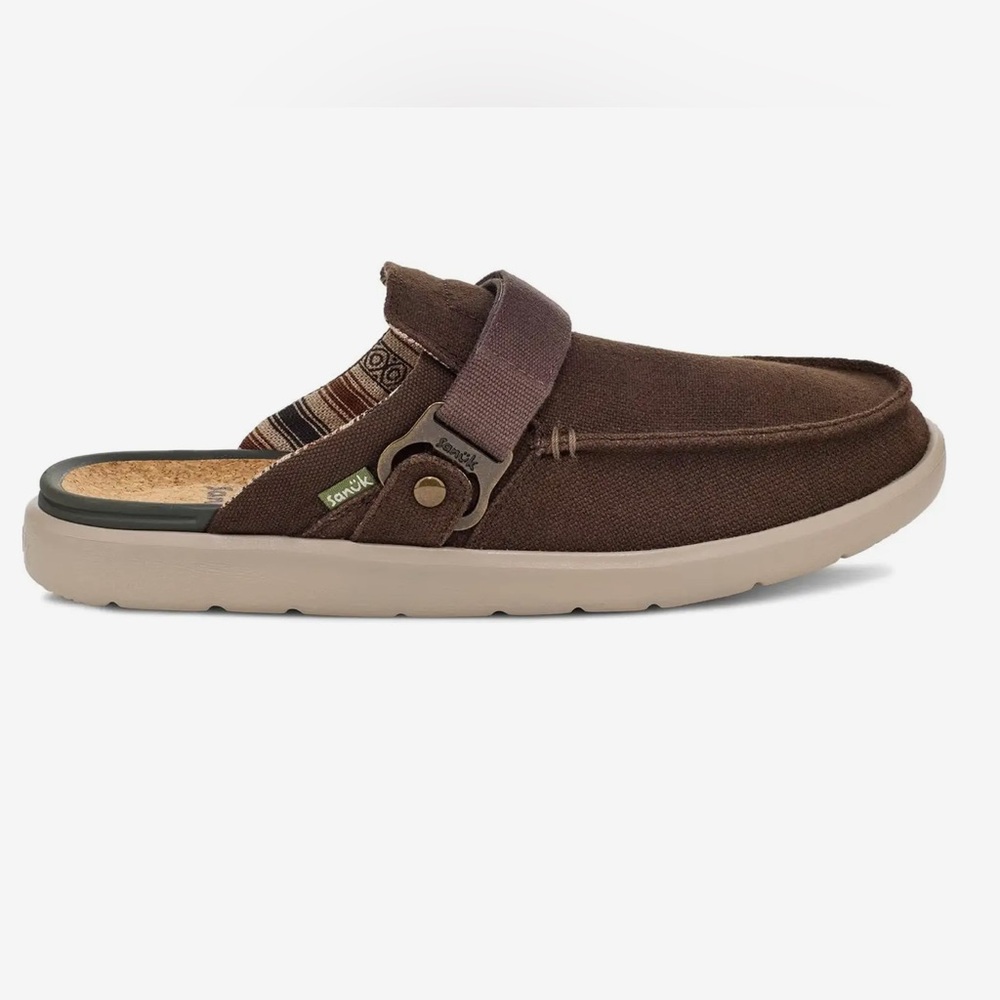 Sanuk Happy Hour Lite Men's Chocolate Brown Slip-On Loafers